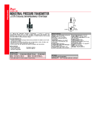 Thumbnail of document Brochure - 682 - Industrial Pressure Transmitter